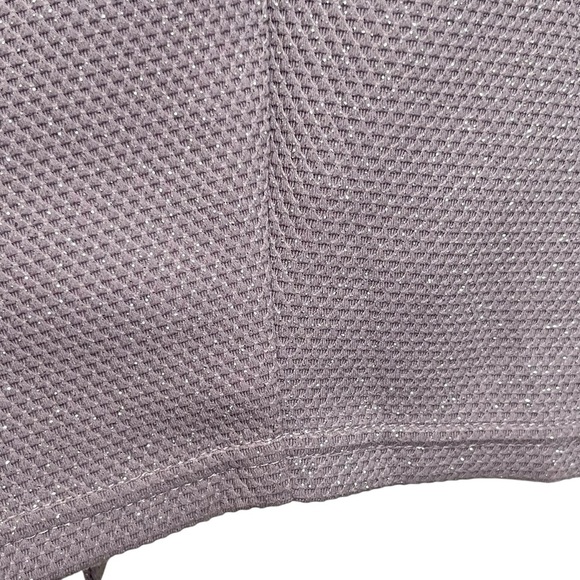 David’s Bridal Oleg Cassini Off The Shoulders Glitter Knit Sheath Dress Size 14 - Picture 11 of 12